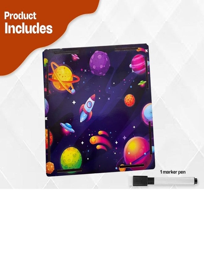 بلس بوينت صندوق توفير خشبي بتصميم فضائي من بلس بوينت، مناسب للكبار والصغار | حصالة ذكية مزودة بجهاز تتبع | صندوق للعملات المعدنية والأوراق النقدية | صندوق للادخار المنزلي | هدية للرجال والنساء (تصميم فضائي) - Image 4